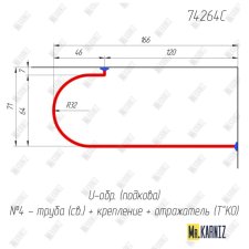 74264C Карниз по чертежу