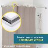 Карниз для ванной Угловой Г образный 180х75 Усиленный 25 мм MrKARNIZ фото 7